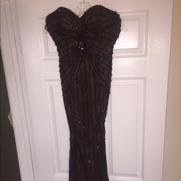 Black PROM or MAXI DRESS / GOWN - Picture 1 of 9